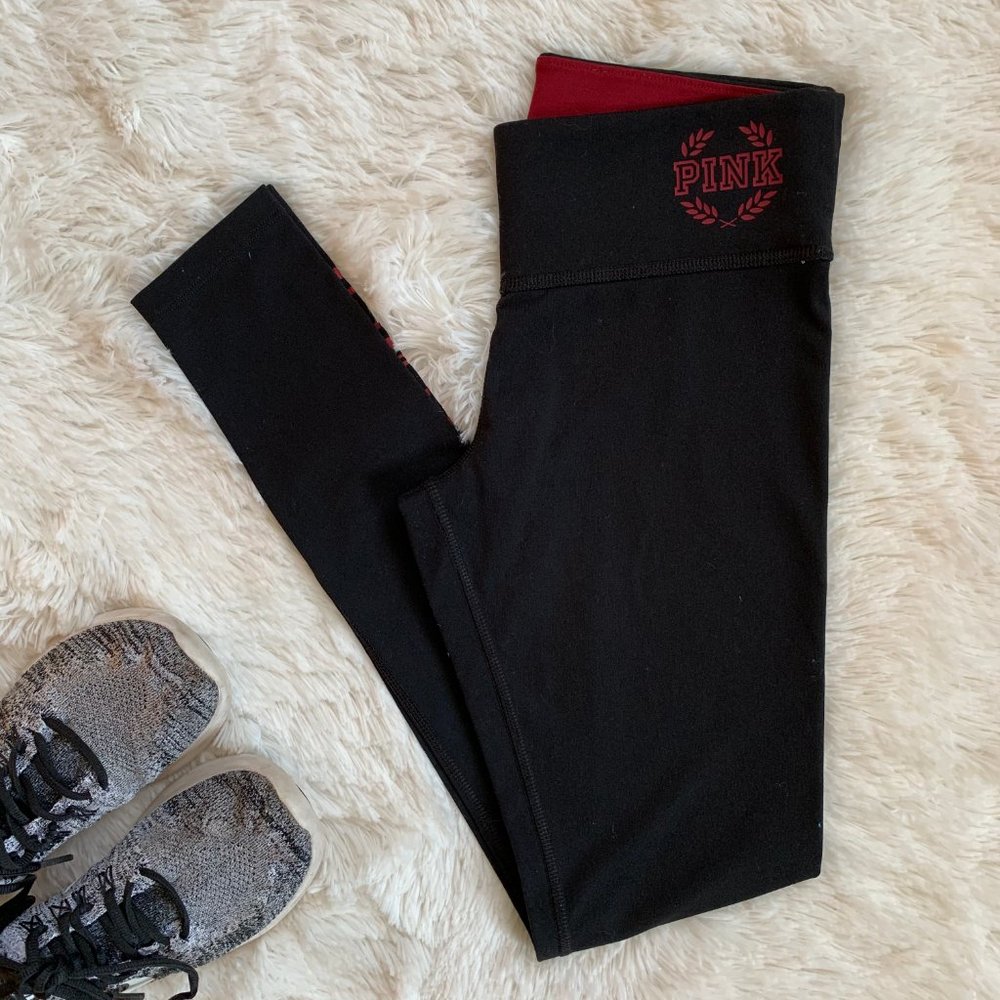 🌷2/$30 VS PINK Umass Campus Leggings • Sz XS